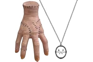 Scinzene Eiskaltes Händchen, Realistische Latex-Hand mit Narben – Eiskaltes Händchen für Halloween, Cosplay & Familie Kostüme – Perfekte Requisite für Fans von Mystery-Serien & Grusel-Filmen