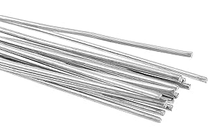 YPLonon Aluminium Welding Rods Silver Solder Rods Low Temperature Universal Brazing Rods 1.5 x 330mm Flux-Cored Soldering Sticks for Metal Mild Steel TIG Arc Welding - No Need Solder Powder 30PCS