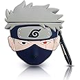MOBM AirPods Pro 2nd and 2019 Generation Case Soft Silicone Shockproof Cover for Airpods Pro,3D Cute Cartoon Creative Fun Case Skin with Keychain Design for AirPods Pro2 and 2019 Generation (Kakashi)