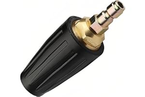 Stone Banks Buse turbo rotative 1,8 GPM 3000 PSI 035 pour nettoyeur haute pression,1/4" Quick Connect raccord rapide, buse de nettoyeur haute pression
