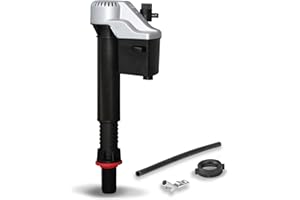 Korky 528MP QuietFILL Platinum Fill Valve Easy to Install-Made in USA, Black, Universal to Fit 99% of Toilets