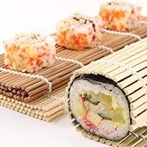 Yuandong Bambu Sushi Sarma Hasırı 24x24 cm | Doğal Bambu Sushi Mat | Sushi Maker i&ccedil;in Rulo Sarma Matı | Evde Sushi Yapımı İ&ccedil;i