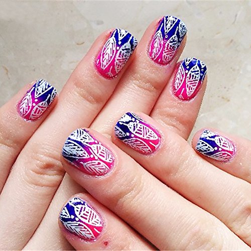 Born Pretty Nagel Schablonen Nail Art Stempel Plate Blumen BPX-L047 DIY Design - 3