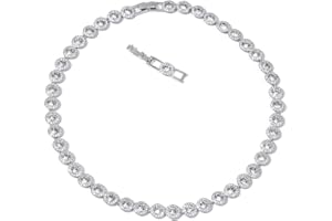 GENERICO Collana angelica - Collane di cristallo in oro 18 carati, collana delicata di gioielli in oro, cristallo trasparente per donne, matrimonio, festa, matrimonio, San Valentino