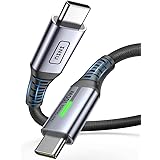 USB C to USB C Cable, INIU [2m] 100W PD 5A USB C Charger Cable QC 4.0 Nylon Braided Quick Charge Type C to Type-C Cord Compat