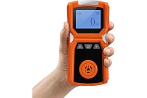 Kohlenmonoxid Messgerät CO Melder, CHNADKS Tragbarer CO-Detektor mit visuellen akustischen vibrierenden Warnungen, wiederaufladbare Kohlenmonoxid Messgerät mit LCD für Haus Camping, 0~1000ppm