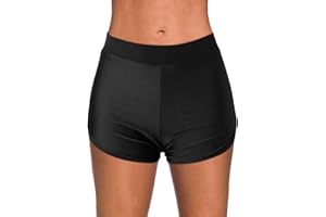 PINTUTU Short de Bain Femme Bas de Maillot de Bain Shorty Sport Shorts de Plage Size S - XXL