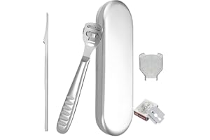 AONAT Pliki do pedicure ze stali nierdzewnej, pedicure, pilniki do stóp, usuwanie odcisków stóp, profesjonalne narzędzie do pielęgnacji stóp, zestaw do pedicure, skalpel do pedicure (10 skrobaków do stóp w