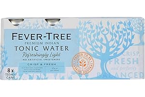 FEVER-TREE Acqua tonica naturalmente leggera, 8 x 150 ml