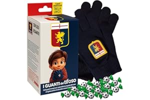 CAIYA Icam Guanti del Tifoso Genoa con Logo Ricamato e Praline di Cioccolato Latte con Ripieno alla Nocciola 80g (Edizione 2026)