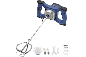 IMAYCC 2100 W Malaxeur Mortier Colle Professionnel, Malaxeur Beton 220V, Melangeur Beton Avec 6 Vitesses, Betonniere Électrique Idéal Pour Mélanger les Aliments,le Plâtre,la Peinture,le Ciment