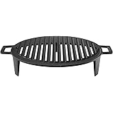 Lava Metal Silikon Kulplu D&ouml;k&uuml;m Mangal Izgarası,22x32 | Demir D&ouml;k&uuml;m Cam Emaye Kaplama