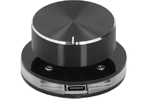 Jelquix PC USB-volymkontrollknapp med RGB-ljus för Android System Support Genvägstangenter