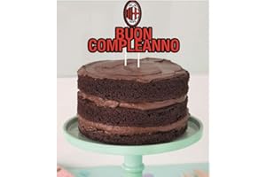 BIGIEMME Decorazione Topper Milan - 6B680004 Torta Compleanno Party rossoneri