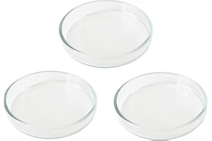 GARNELEN4YOU® Futterschalen Set | Echtglas Made in Germany | Premium Futter-Schalen aus Laborglas für Garnelen-Futter | sichere & gezielte Fütterung | Glas statt Acryl-Plastik (3X 6 cm)