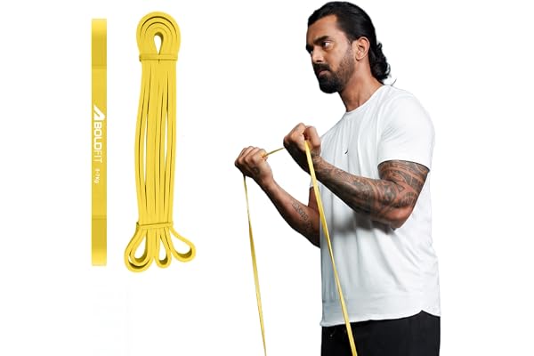 Boldfit Heavy Resistance Band for Workout & Exercise Pull Up, Stretching & Toning Bands for Men & Women Resistance Band Set f