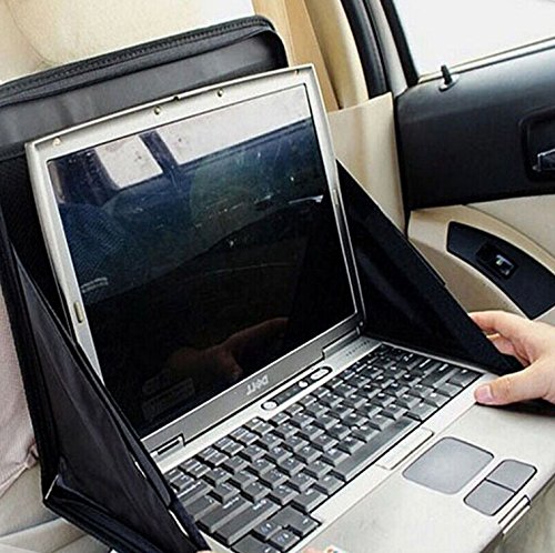 Design61 Autorücksitz Tasche Tisch Kinder Organizer für Tablet-PCs Laptops Notebooks Tisch Ablagefläche Arbeitstisch Organizer in Schwarz