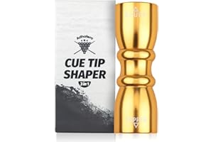 Adhafera Cue Tip Shaper, 3 in 1 of Snooker Cue Tip Shaper, the Snooker Accessories for Effective and Rapid Repair Cue Tip