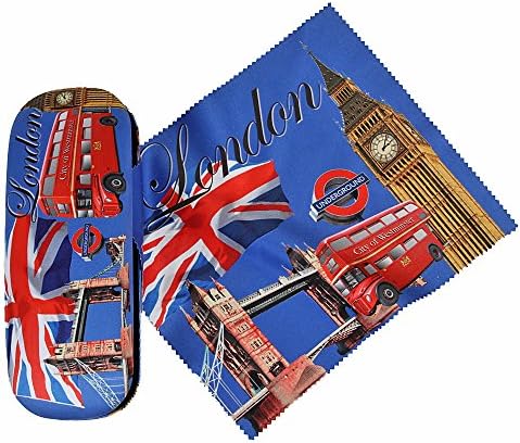 London Glasses Case Set with Microfibre Velour Lining