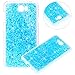Produktbild Huawei Y5 II Hülle,Huawei Y6 II Compact Hülle,Huawei Y5 II Handyhülle,Huawei Y5 II / Huawei Y6 II Compact Hülle Glitzer,Surakey Luxus Glänzend Glitzer Bling Sechseckiger Stern Muster Weich TPU Bumper Case Silikon Schutzhülle Handy Tasche Rückseite Hülle Etui Cover Ultradünn TPU Tasche Schale Bumper Schutzhülle für Huawei Y5 II / Huawei Y6 II Compact - Blau