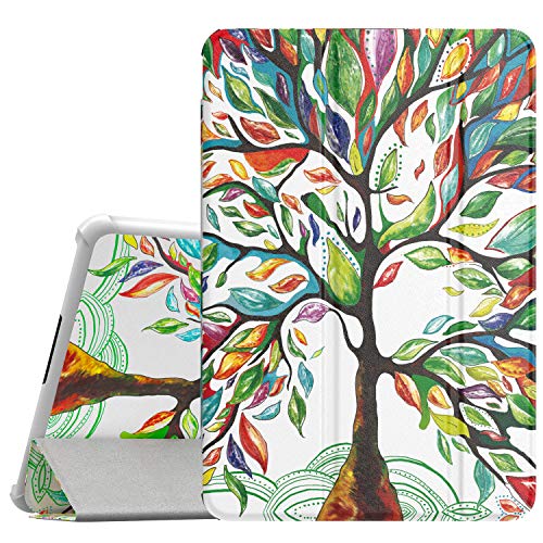 MoKo Case Compatible with Galaxy Tab S4 10.5, Ultra Lightweight Slim-shell Stand Cover Case with Auto Wake/Sleep Function Fit Galaxy Tab S4 10.5 Inch (SM-T830N Wi-Fi/T835N 4G LTE) Tablet, Luck Tree