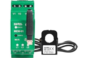 SUPLA MEW-01/1F MEW-01/1F monitor energii, 3-fazowy, WiFi, miernik energii, kolor zielony