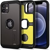 Spigen iPhone 12 mini ile Uyumlu Kılıf Tough Armor Stand &ouml;zellikli &Ccedil;ift Katmanlı Zırh Koruma F&uuml;me Kapak - ACS01752 (Spigen TR