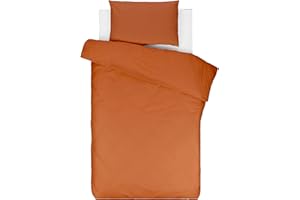 Lovely Hippo - Sábana Bajera 80 x 160 cm + Funda Nórdica de 120 x 170 cm + Funda de Almohada Infantil de 40 x 60 cm - Cama 80x160 (Blanco/Cacao, Cama 80x160 cm - Juego de 3)