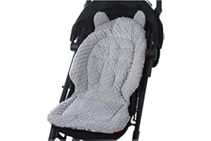 TOPOQ Pram Liner Baby Stroller Seat Cushion Car Seat Insert Universal Head and Body Support Cushion for Infant Newborn Baby Soft Soothing Buggy Pushchair Baby High Chair Cushion Seat Pad Reversible