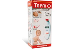 COOPER TORM - Termómetro frontal - Toma de temperatura frontal de un solo punto - Tecnología infrarroja - Termómetro premium - 1 unidad