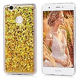 Huawei Nova Hülle Mavis's Diary Tasche Schutzhülle Gold Bling Glitzern Design TPU Softcase Fall Euit Back Cover Bumper Handytasche Scratch Telefon-Kasten Handyhülle Handycover + 1x Kapazitive Feder + 1x Gemeinsame Staubstecker - 