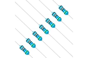 Chanzon 100pcs 1/4W (0.25W) 560K Ω ohm Metal Film Fixed Resistor 0.01 ±1% Tolerance 560KR MF Through Hole Resistors Current Limiting Rohs Certificated