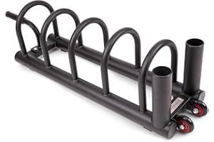 BRAINGAIN Olympic Weight Storage Rack - Bumper Plate Tree Rack