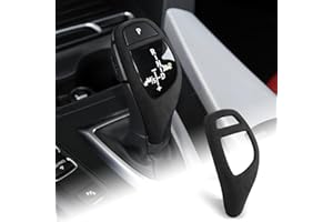 FDAIUN Alcantarn Auto Schaltknauf Abdeckung für BMW F31 F20 F21 F22 F23 F30 F34 F35 F25 F26 F15 F32 F33 F36 F16 F06 F12 F13 Gear Shift Knob Cover Sticker Head Trim zubehör Schwarz