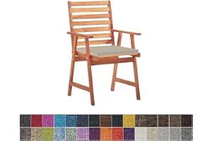 yaoumeo Bankauflage Sitzkissen,Bankkissen,Gartenbank Auflage,Waschbar-Abnehmbarem,Mehrere Farbgrößen Verfügbar (40x40x5cm,Beige)