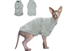 Sphynx Katttröja hårlös kattkläder tröja skjorta mjuk varm långärmad pullover husdjurskläder pyjamas hundduk för små hundar o