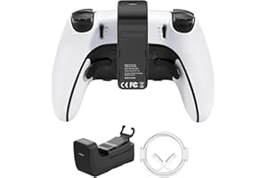 AMAZEAR Akku Pack für PS5 DualSense Controller, PlayStation 5 Zubehör 3000mAh Schnell Ladegerät, tragbarer wiederaufladbarer zusätzlicher Akku für PS5 Edge oder Standard Game Controller (schwarz)