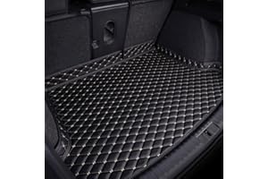 cenrf Coche Cuero Alfombrillas Maletero, para MG ZS 2023 Tronco Bandeja Protectora Funda Maletero Alfombra Antideslizante Accesorios,A