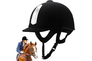 Ruhnjyg Equestrian Safety Hat, Horse Riding Hat, Horse Riding Helmet, Breathable Soft Padding Horse Riding Hat, Safety Anti-collision Equestrian Hats & Helmets for Women Men