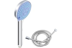 Minnhua Soffione Per Doccia con Tubo 1.5m Soffione Doccia alta Pressione Anticalcare Doccino per Doccia Universale 5 Funzioni Soffione per Bagno