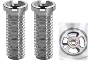 YUEJIESELECTED 2 Stück Hohlschraube Spüle,Hohlschraube für Siebkorbventile,M12 x 25 mm Edelstahl Hohlschraube Spüle,25mm Waschbecken Schrauben,Geeignet für Küchenspülen Siebkorbspülen Spülbecken Zubehör Silbrig