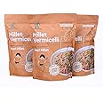 Hungry Bums Pearl Millet Vermicelli - Pack of 3 (150gm each) | Non-Fried Vegan Semiya | High in Fibre, Iron and Protein | No Maida Semiya | No MSG, No Preservatives | 95% Gluten Free