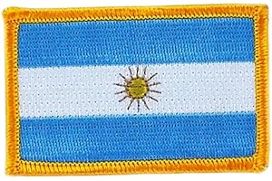 AKACHAFACTORY Akacha Patch écusson brodé Drapeau Argentine Argentin thermocollant Insigne Backpack