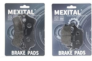 MEXITAL Pastiglie freno Semi-metallico Anteriori + Posteriore per CBF 500 (04-07) / NC 700 Integra Scooter (12-14) / VT 1300 CXAA Chopper (10-11)