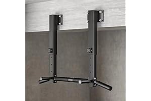 COMETOFIT Wandmontage-Klimmzugstange, Balkenträger-Montage-Klimmzugstange, Deckenmontage-Klimmzugstange, Träger- und Sparrenmontage-Klimmzugstange für das Heimfitnessstudio