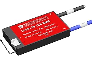 Daly BMS 3S Li-Ion 12V 20A, Placa Protección, para Bateria 18650, Bateria Litio 3.7v, con Equilibrio, NTC, Protección contra Sobrecarga Sobredescarga etc. para Dispositivos Electrónicos Domésticos