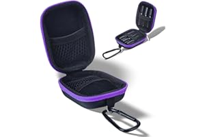 Pongnas Estuche de Transporte de Aceite Esencial, Antideslizante Contiene 5ml * 6 Botellas Mini Bolsa de Viaje portátil de Almacenamiento(Púrpura)