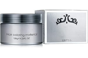 FILFEEL Cire Colorante Cheveux 6 Couleurs Femmes Hommes Coiffure Coloration Temporaire Cheveux Styling Cire De Modélisation Jetable Boue De Cheveux Naturelle Pour Quotidien, Fête, Cosplay (Or)