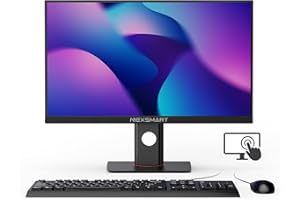 SAINTDISE Computer desktop PC All-in-one Touch screen 8GB DDR4 512GB SSD Core i7 PC 23,8 pollici 1920x1080 FHD regolazione libera dell'altezza Supporto Wi-Fi Dual Band, Bluetooth 4.2, nero