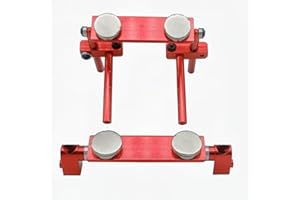 YIJIALINK 1 Set RC Auto Corpo Magnetico Post in Lega di Alluminio Corpo Shell Montare Kit Colonna con Scala per 1/10 RC Drift HSP 94123 94122 Tamiya 416 417 Sakura S XI CS (Rosso)